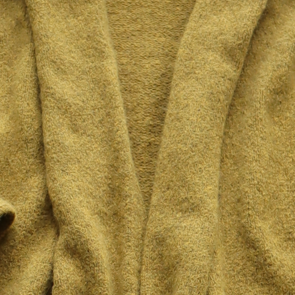 PFL knitwear Capote Coat alpaca, felted yellow green mélange, alpaca blend. PFL knitwear Capote Coat alpaca, felted yellow green mélange, alpaca blend.
