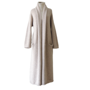 PFL knitwear Capote Coat alpaca, felted, alpaca blend, oatmeal