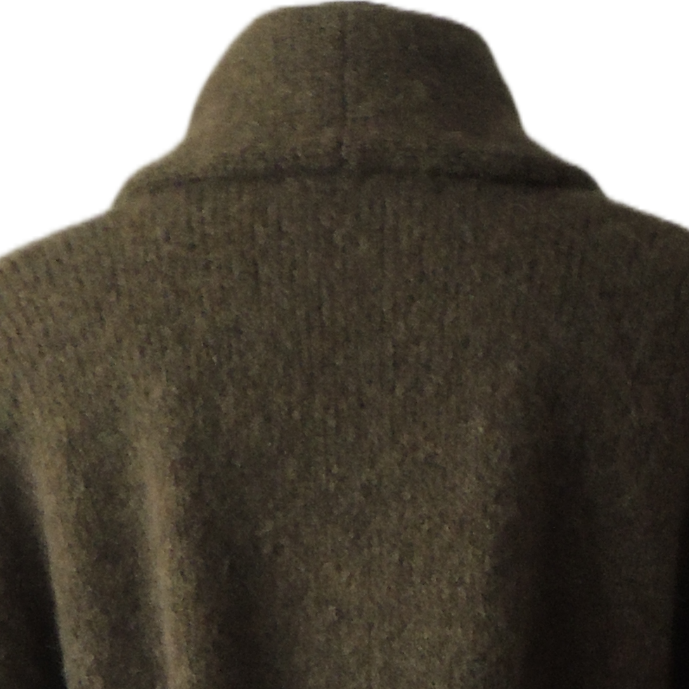 PFL knitwear Capote Coat alpaca, felted, alpaca blend, military green PFL knitwear Capote Coat alpaca, felted, alpaca blend, military green
