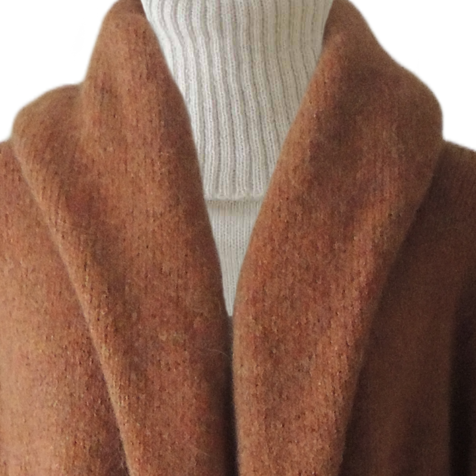 PFL knitwear Capote Coat alpaca, felted, alpaca blend, tan PFL knitwear Capote Coat alpaca, felted, alpaca blend, tan