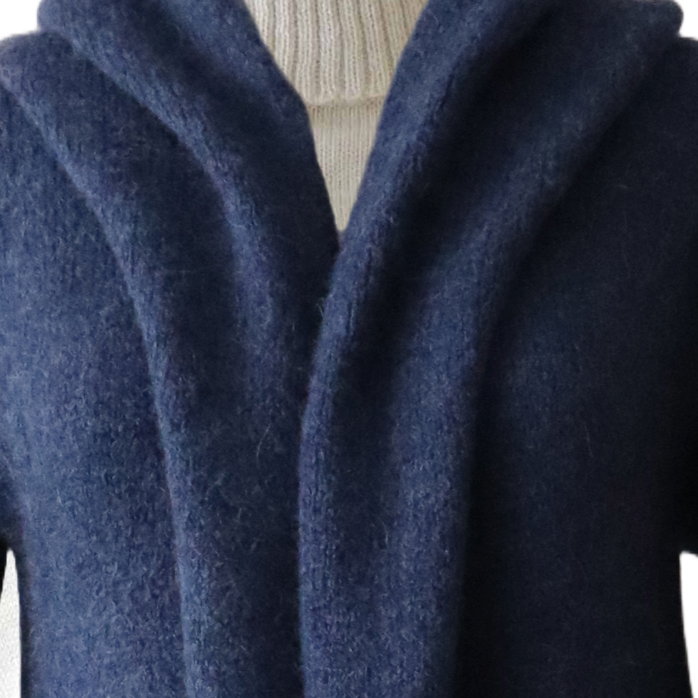 PFL knitwear Capote Coat alpaca, felted, alpaca blend, color jeans blue PFL knitwear Capote Coat alpaca, felted, alpaca blend, color jeans blue