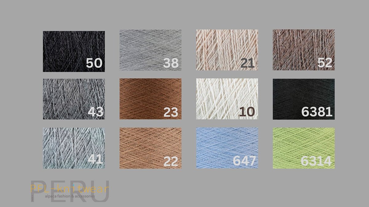 PFL knitwear Royal Alpaca the colors