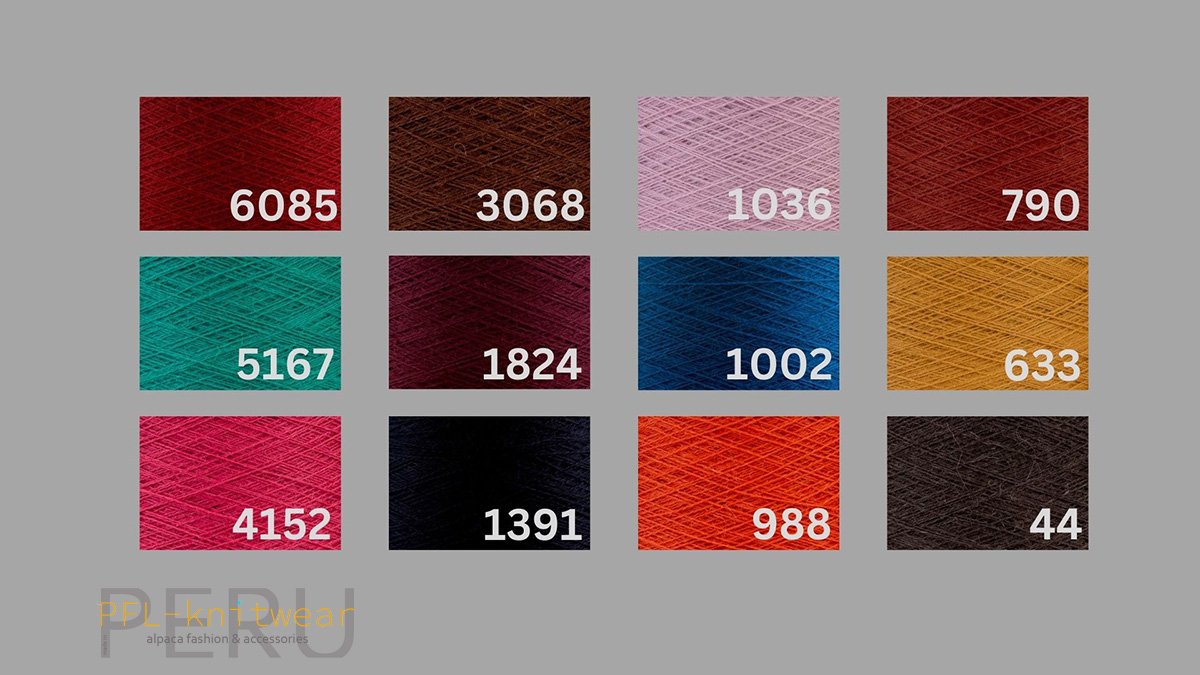 PFL knitwear Royal Alpaca the colors