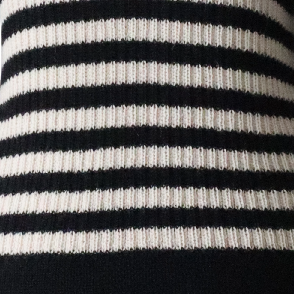 pflknitwear.com Women's sweater striped, 2 color design with crew neck, hand machine or industrial knitted. pflknitwear.com Women's sweater striped, 2 color design with crew neck, hand machine or industrial knitted.