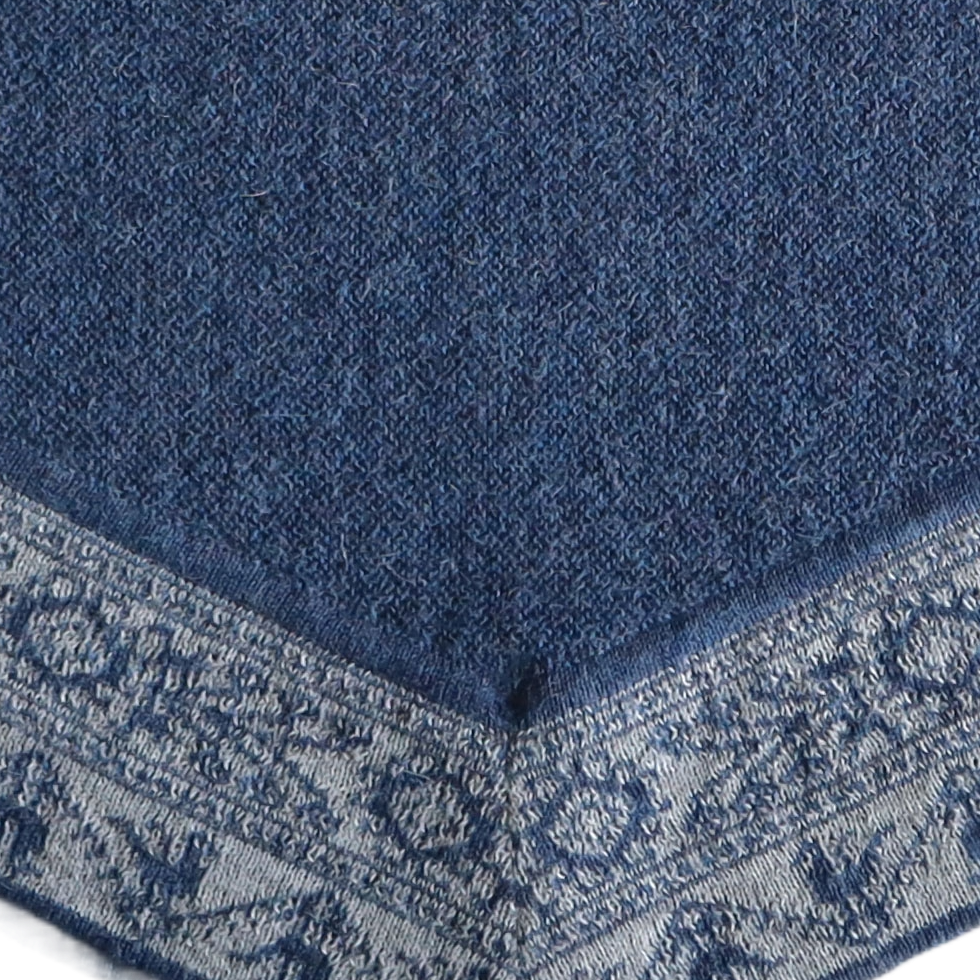 pflknitwear.com Poncho baby alpaca 100%, with big cowl collar jeans bleu with light gray ethnic pattern. baby alpaca cape. pflknitwear.com Poncho baby alpaca 100%, with big cowl collar jeans bleu with light gray ethnic pattern. baby alpaca cape.