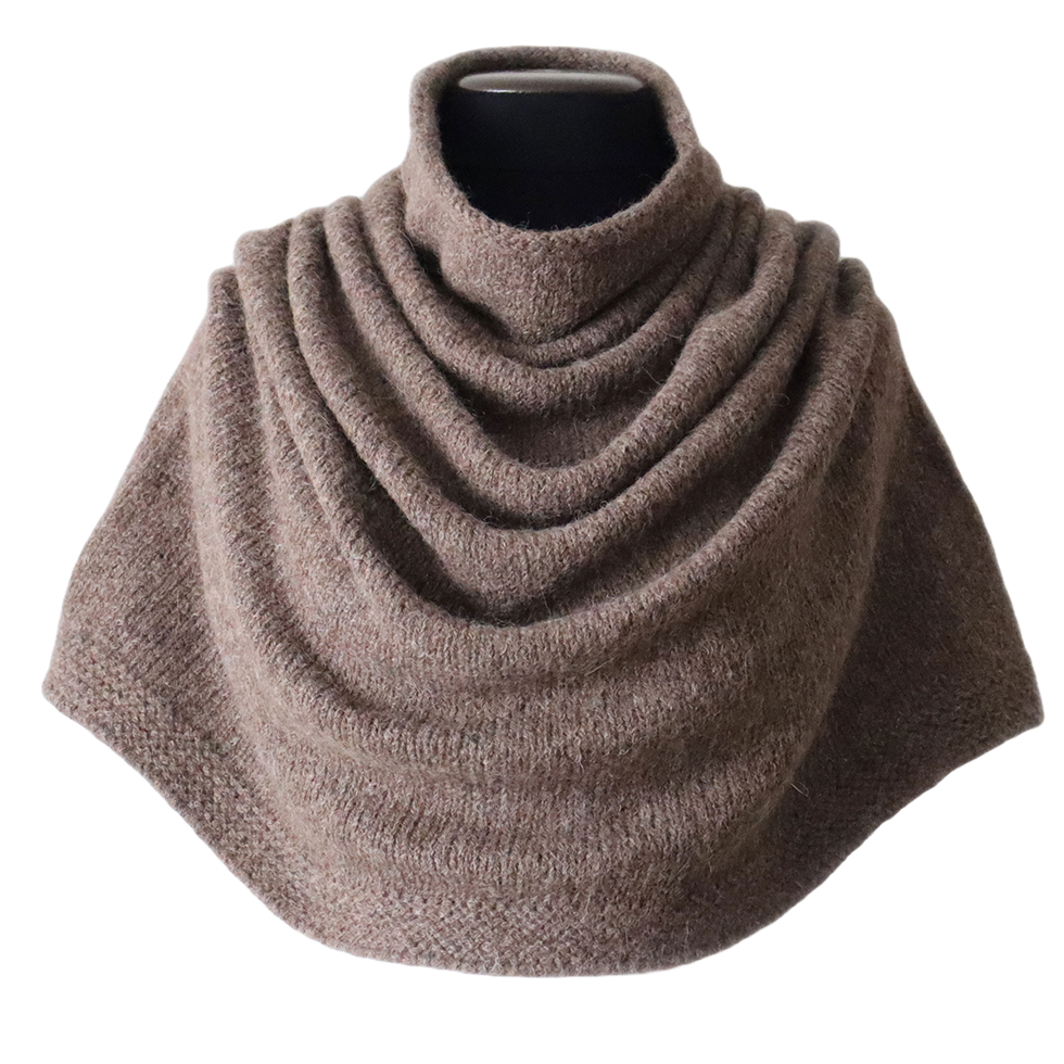 pflknitwear.com Poncho / collar scarf felted alpaca blend solid, 2 or 3 color version. pflknitwear.com Poncho / collar scarf felted alpaca blend solid, 2 or 3 color version.