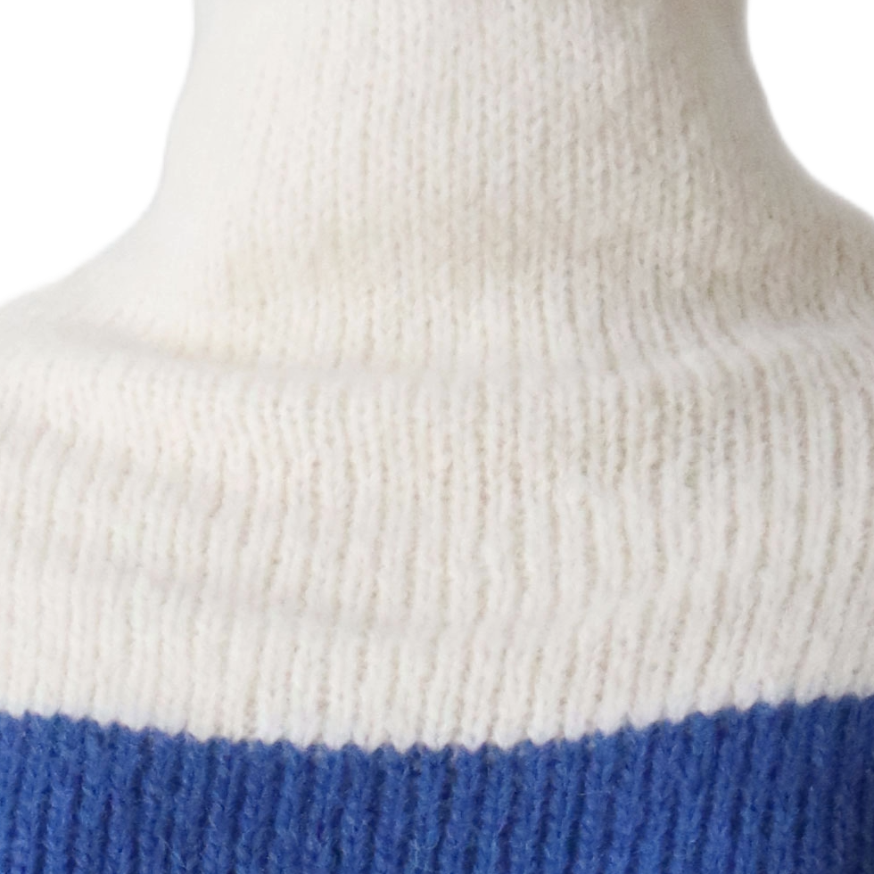 pflknitwear.com Poncho / collar scarf brushed alpaca blend 2 color striped pflknitwear.com Poncho / collar scarf brushed alpaca blend 2 color striped