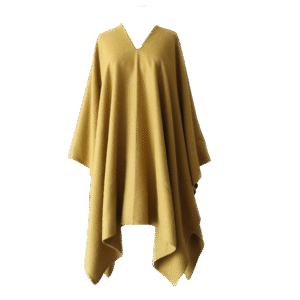 pflknitwear.com Poncho classic knitted model, felted solid color with V-neck.