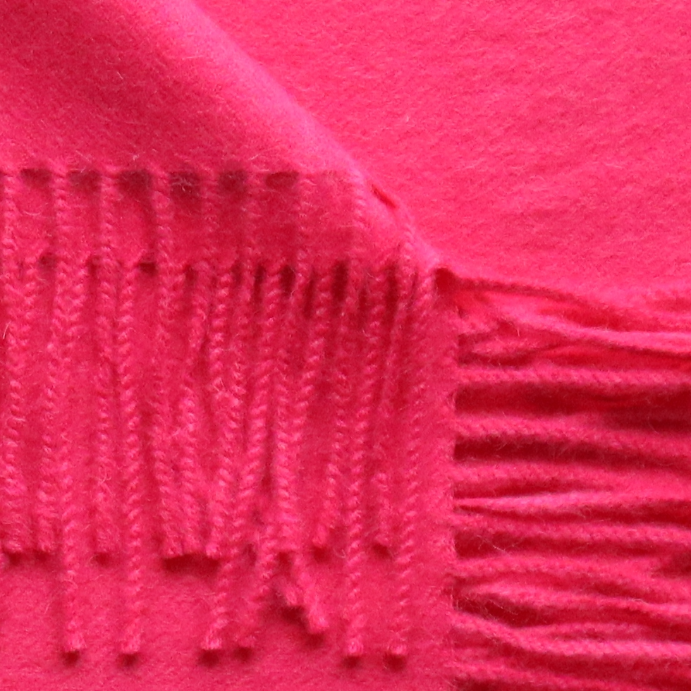 pflknitwear.com Unisex royal alpaca scarf, solid color fuchsia with fringes. pflknitwear.com Unisex royal alpaca scarf, solid color fuchsia with fringes.