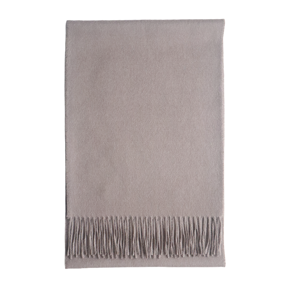 pflknitwear.com Unisex royal alpaca scarf, solid color taupe with fringes. pflknitwear.com Unisex royal alpaca scarf, solid color taupe with fringes.
