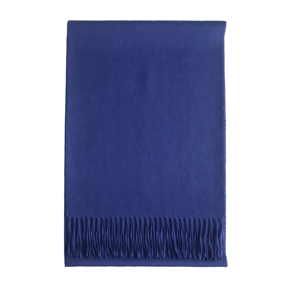 pflknitwear.com Unisex royal alpaca scarf, solid color blue with fringes. pflknitwear.com Unisex royal alpaca scarf, solid color blue with fringes.