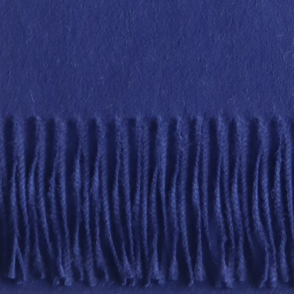 pflknitwear.com Unisex royal alpaca scarf, solid color blue with fringes. pflknitwear.com Unisex royal alpaca scarf, solid color blue with fringes.