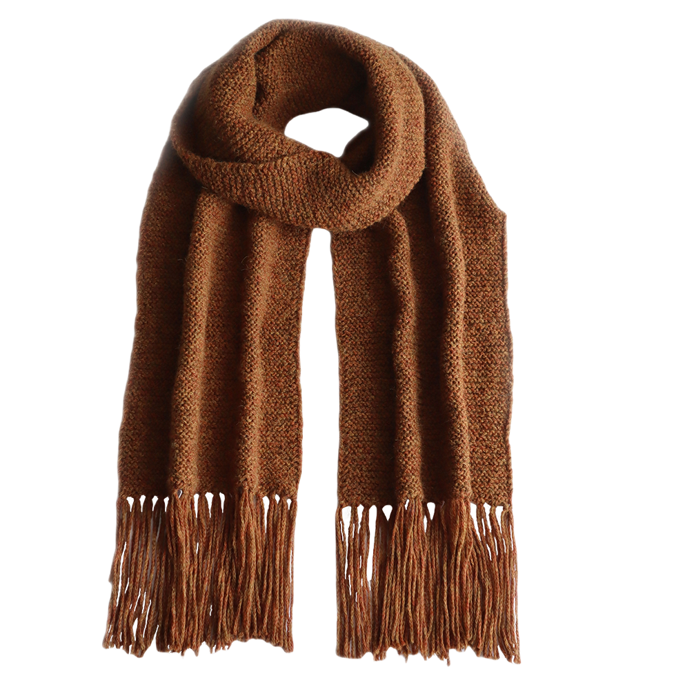 pflknitwear.com Women scarf alpaca blend, hand knitted with fringes, color Tan. pflknitwear.com Women scarf alpaca blend, hand knitted with fringes, color Tan.