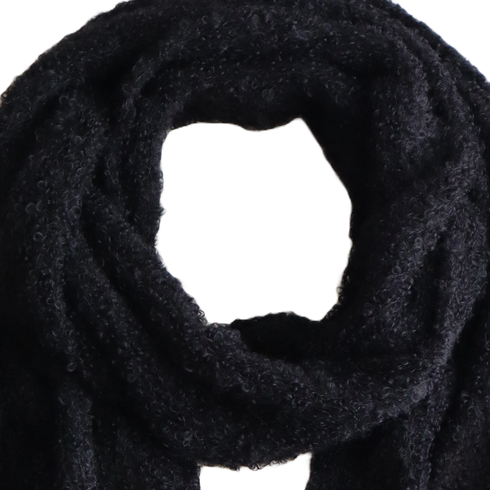 pflknitwear Women scarf bouclé, soft and warm knitted winter scarf, Suri alpaca, merino wool bouclé blend pflknitwear Women scarf bouclé, soft and warm knitted winter scarf, Suri alpaca, merino wool bouclé blend