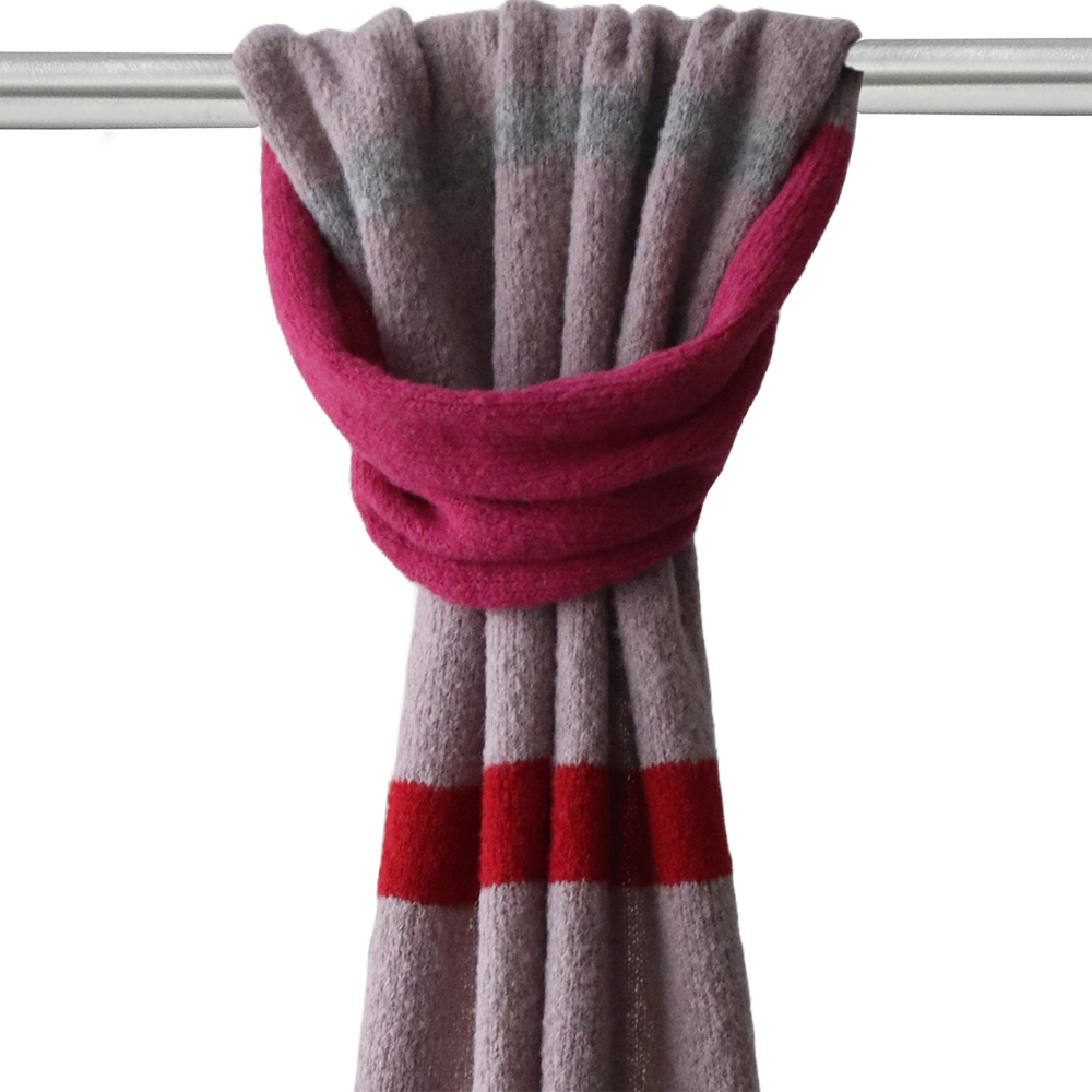 Unisex Scarf, Soft long scarf alpaca brushed, with five color striped pattern pflknitwear.com Unisex Scarf, Soft long scarf alpaca brushed, with five color striped pattern