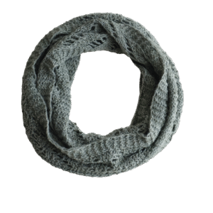 pflknitwear.com Women scarf, Circle scarf 100% alpaca, green knitted scarf with pattern.