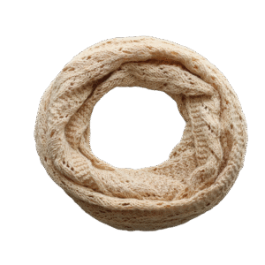 pflknitwear.com Women scarf, circle scarf 100% alpaca, pastel yellow knitted scarf with pattern.