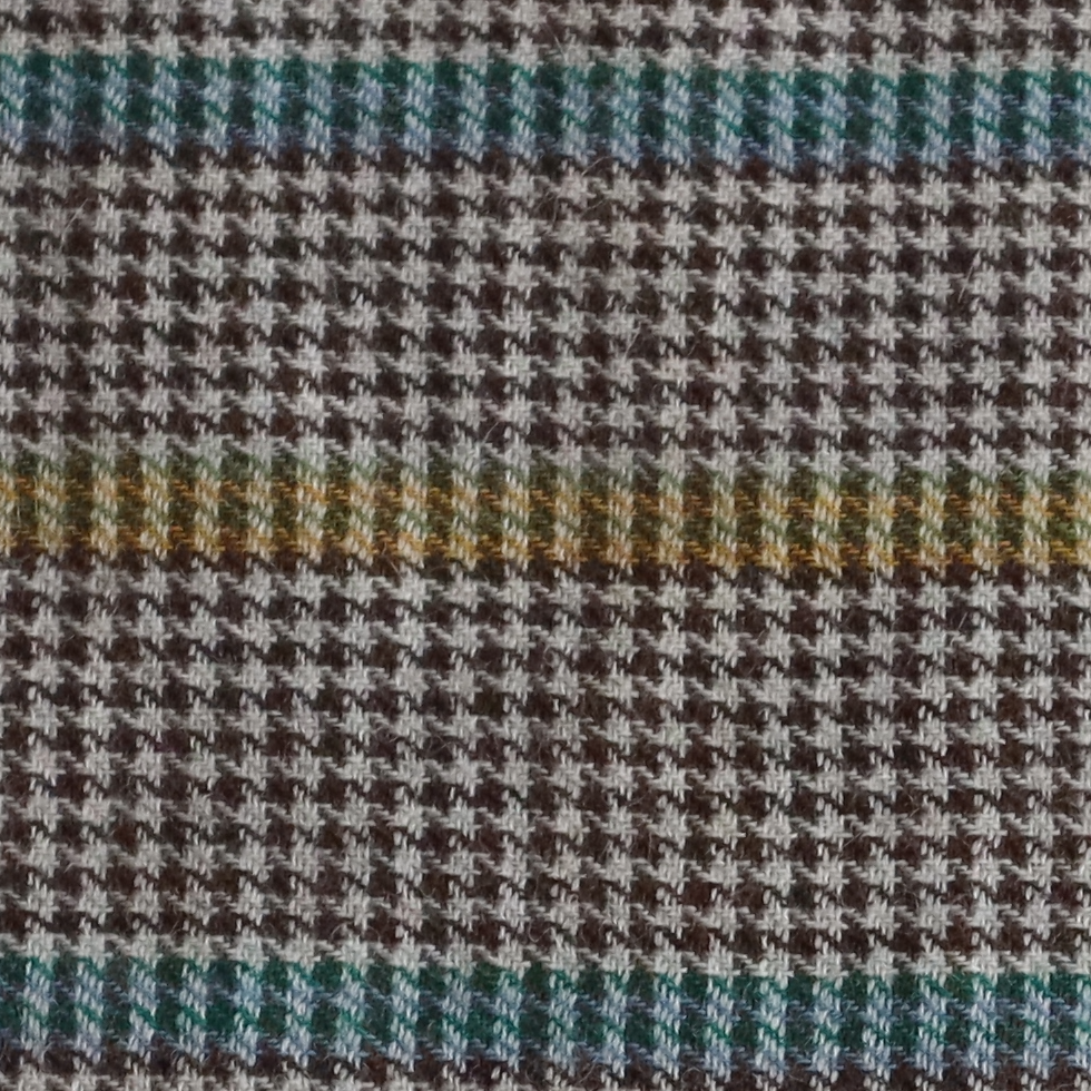 pflknitwear.com Unisex scarf, 100% baby alpaca woven scarf, creme-brown pattern with multi color stripes pflknitwear.com Unisex scarf, 100% baby alpaca woven scarf, creme-brown pattern with multi color stripes