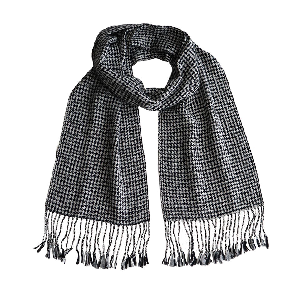 pflknitwear.com Unisex scarf, classic scarf with a traditional houndstooth pattern pflknitwear.com Unisex scarf, classic scarf with a traditional houndstooth pattern
