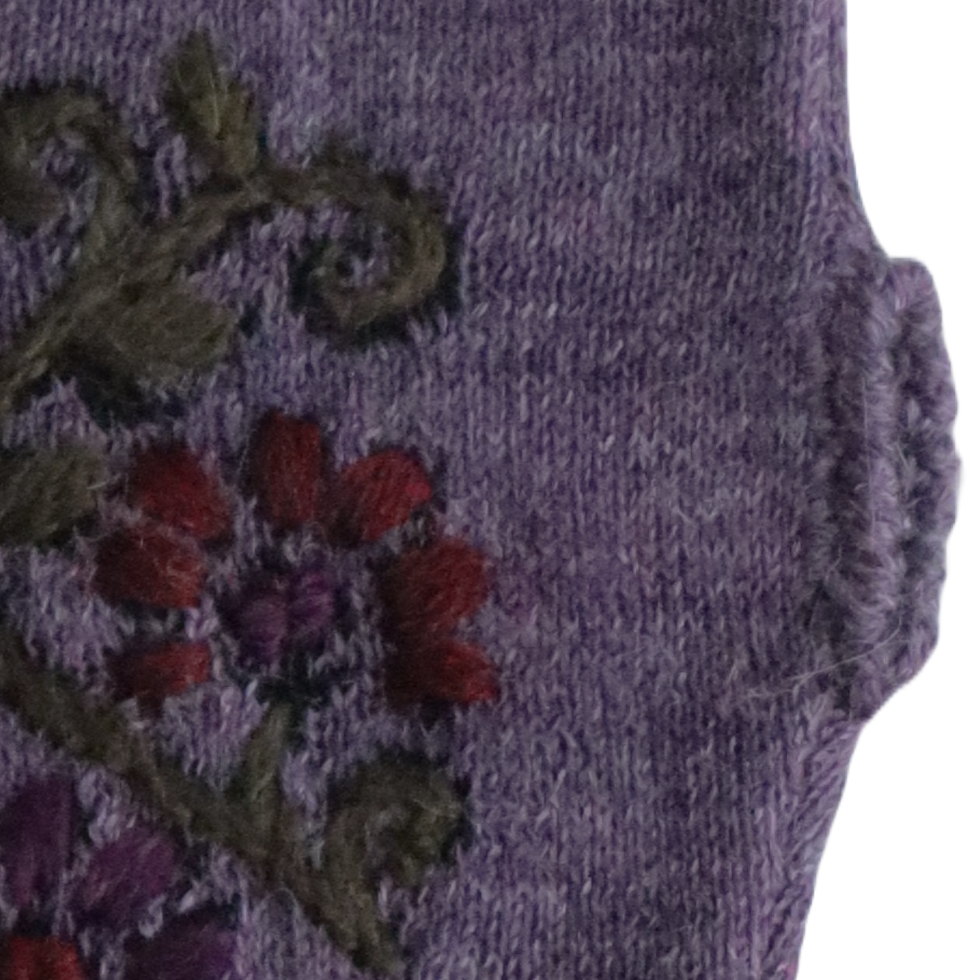 pflknitwear.com Women gloves, Wrist warmers fine jacquard knitted with hand embroidered flower details. pflknitwear.com Women gloves, Wrist warmers fine jacquard knitted with hand embroidered flower details.