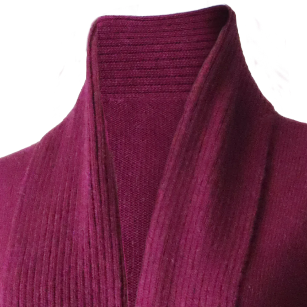 Shawl collar cardigan Royal Alpaca 100%, fine knitted lightweight, color Plum Shawl collar cardigan Royal Alpaca 100%, fine knitted lightweight, color Plum