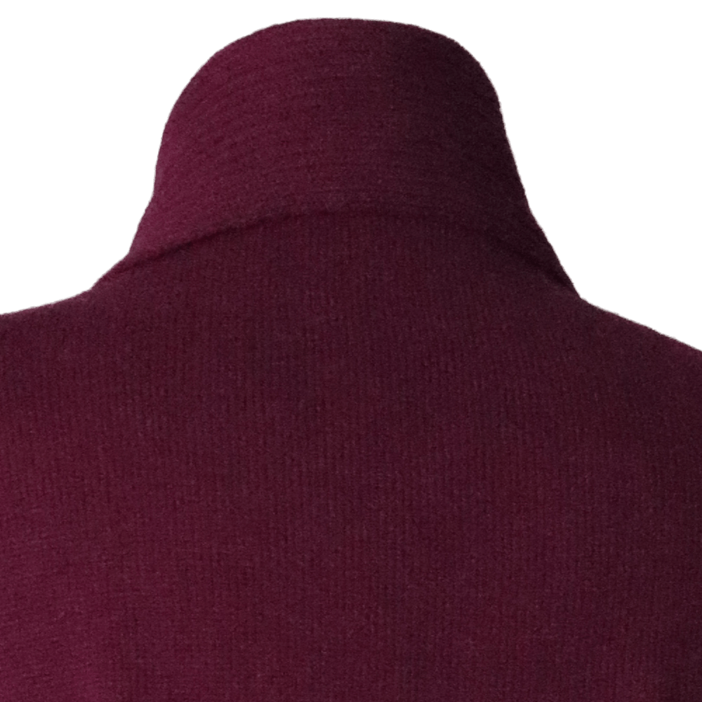 Shawl collar cardigan Royal Alpaca 100%, fine knitted lightweight, color Plum