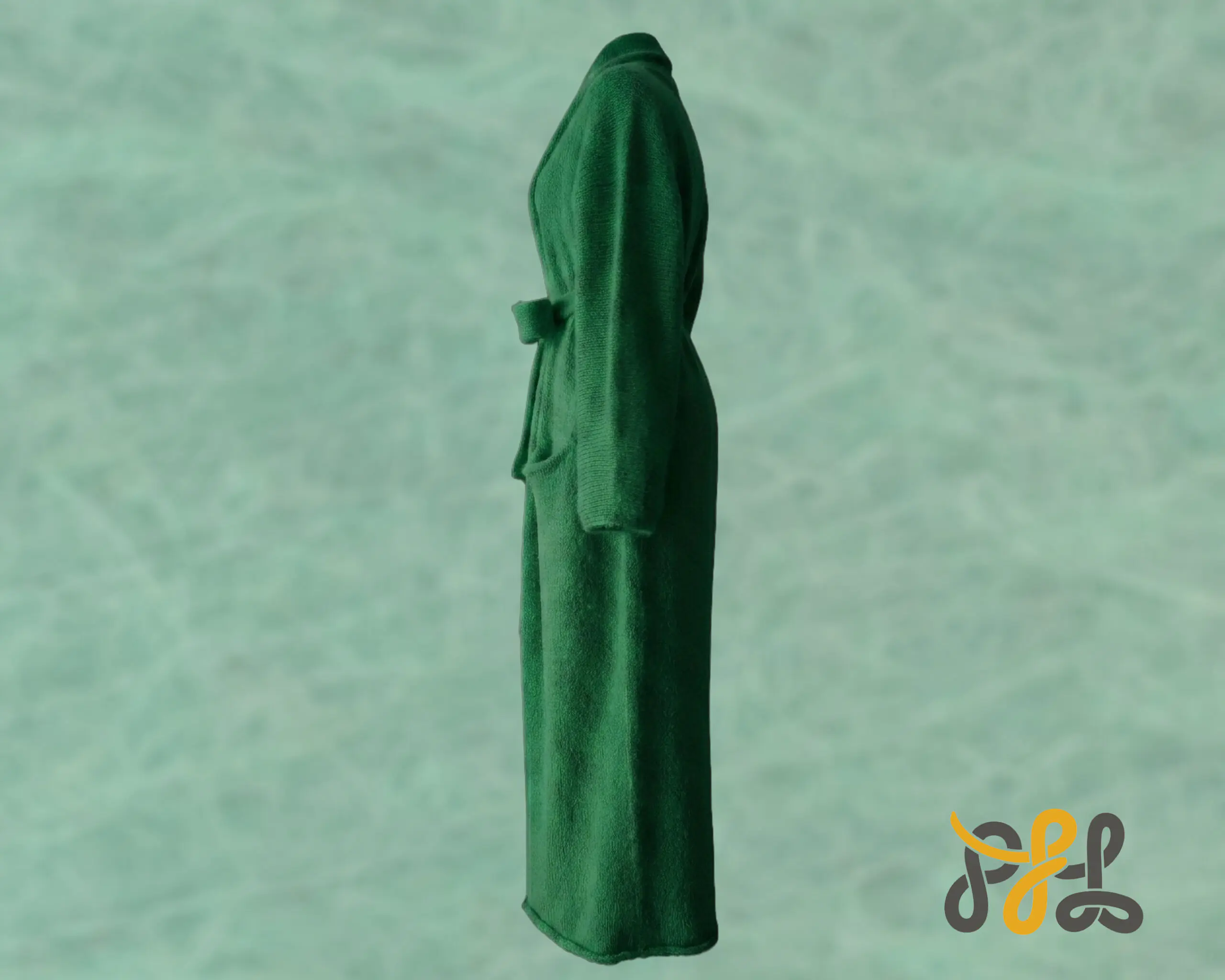 Cardigan Coat Suri Alpaca Oversized Shawl Collar Hand Knitted color Green. Made in Peru by PFL knitwear Cardigan Coat Suri Alpaca Oversized Shawl Collar Hand Knitted color Green. Made in Peru by PFL knitwear