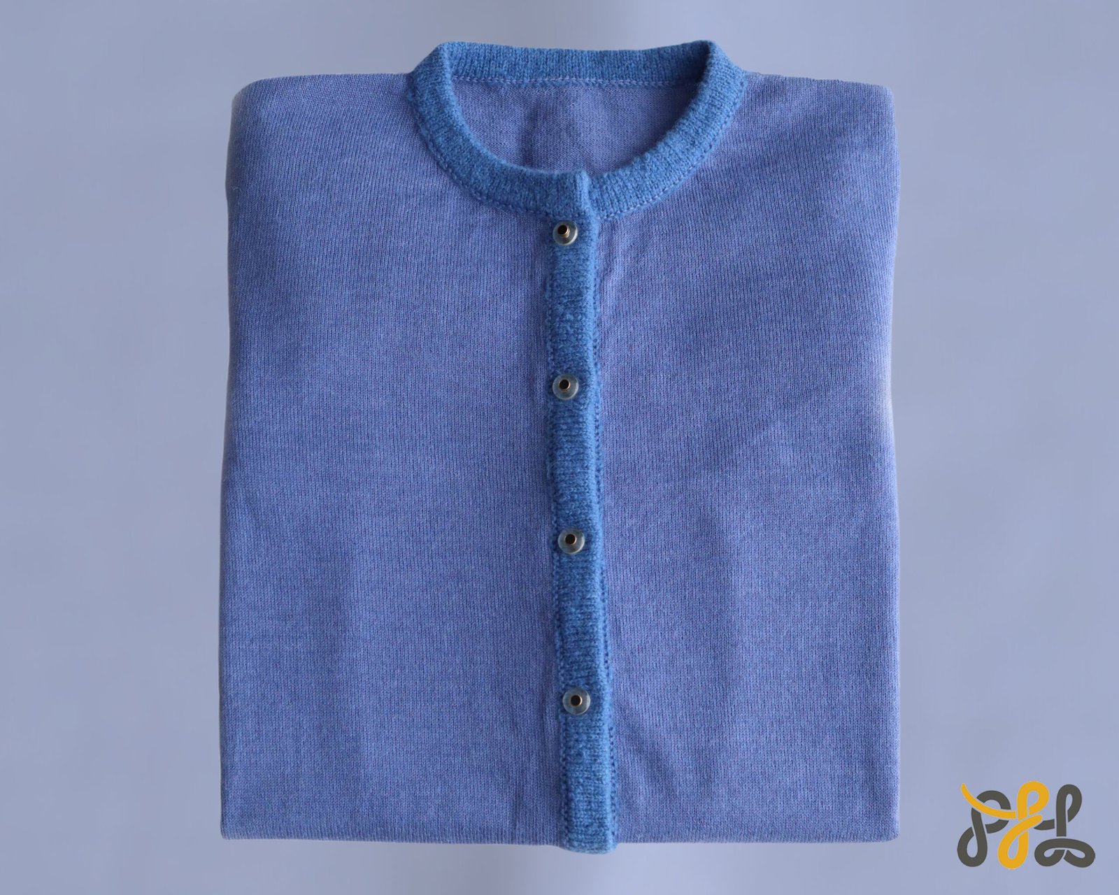 Cardigan baby alpaca, vest with button closure and crew neck color blue. made in Peru by PFL knitwear Cardigan baby alpaca, vest with button closure and crew neck color blue. made in Peru by PFL knitwear