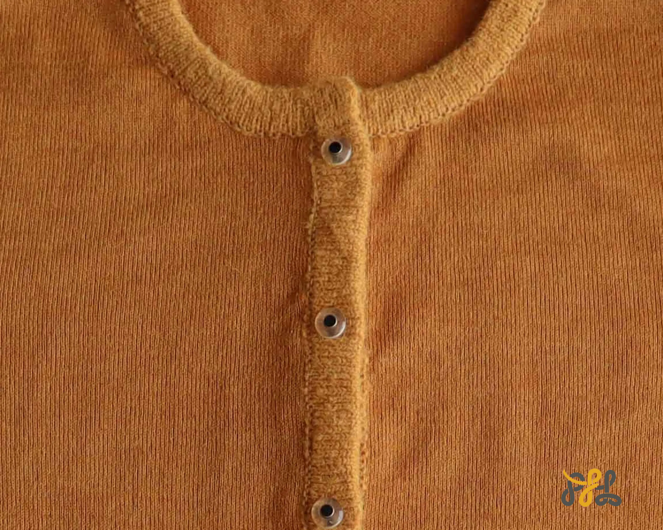Cardigan baby alpaca, vest with button closure and crew neck color Ochre. made in Peru by PFL knitwear Cardigan baby alpaca, vest with button closure and crew neck color Ochre. made in Peru by PFL knitwear