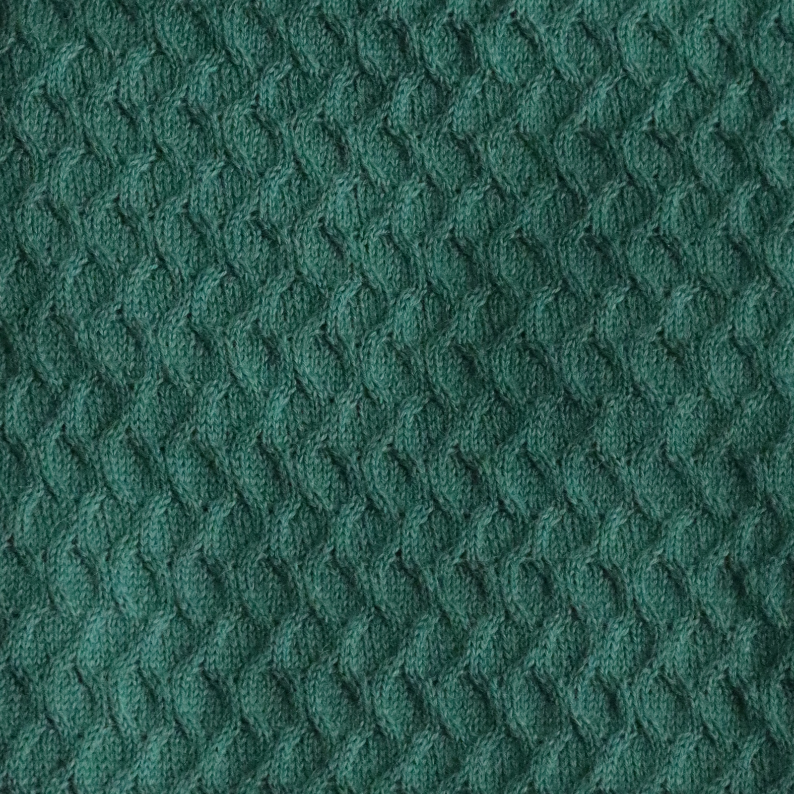 PFLknitwear.com Alpaca Sweater, Knitted Pullover with cable pattern, crew neck and Roll Edges, color Green made in Peru
