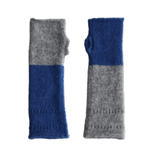 PFLknitwear.com Fingerless Gloves, Soft Brushed, Two-Tone Color Design, Cozy alpaca Hand, Wrist warmers. made in Peru