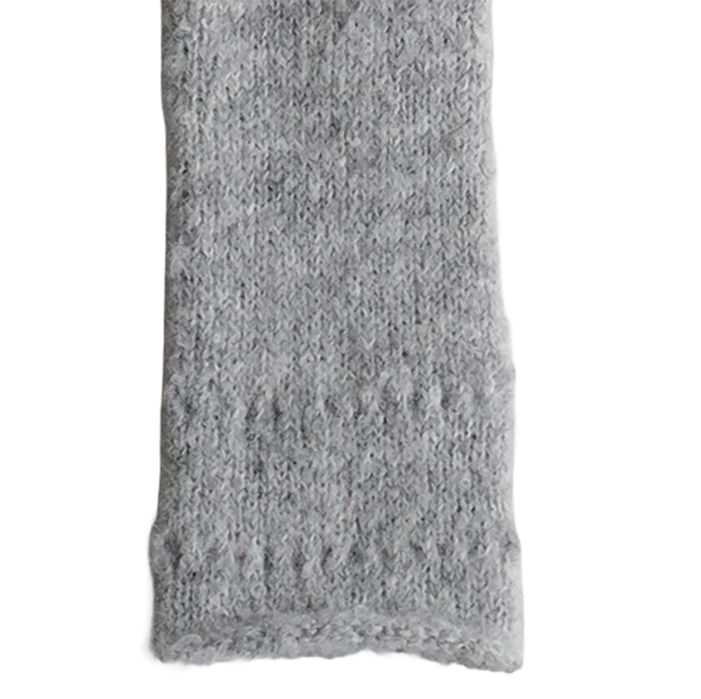 PFLknitwear.com Fingerless Gloves, Soft Brushed, Two-Tone Color Design, Cozy alpaca Hand, Wrist warmers. made in Peru