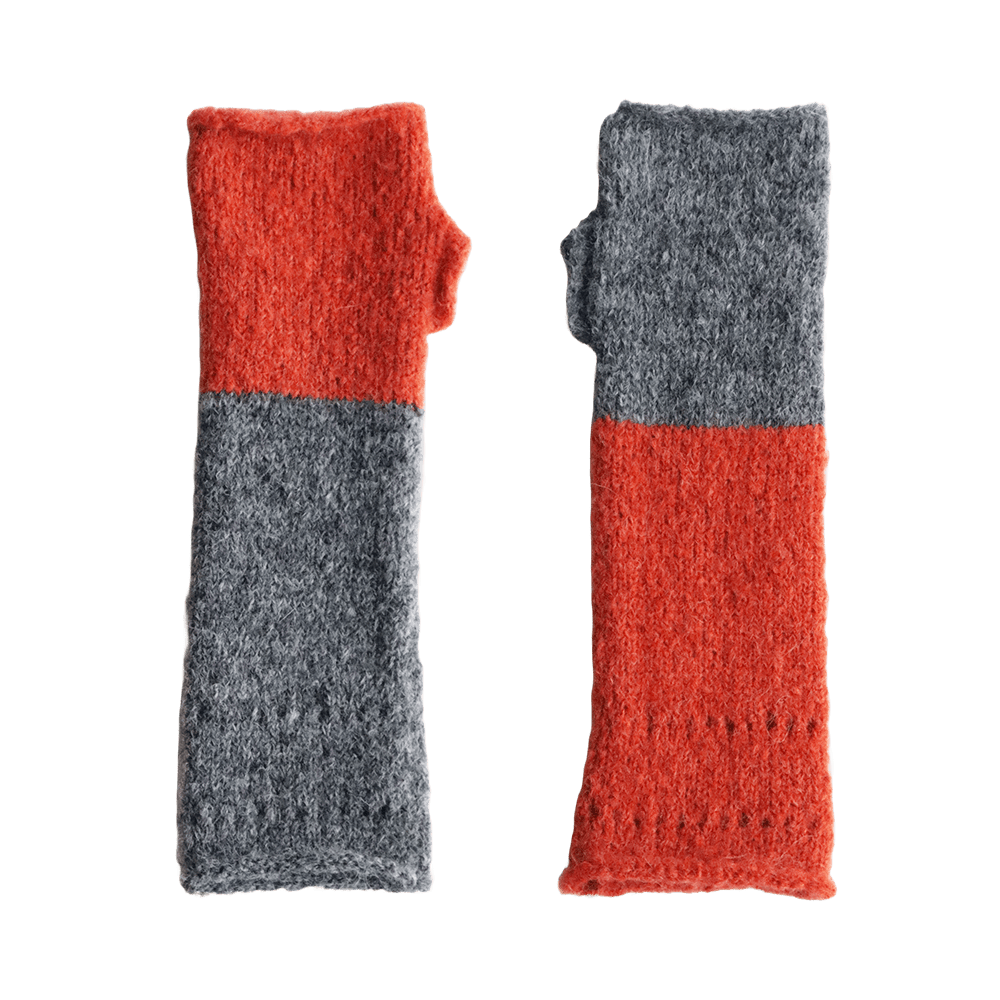 PFLknitwear.com Fingerless Gloves, Soft Brushed, Two-Tone Color Design, Cozy alpaca Hand, Wrist warmers. made in Peru PFLknitwear.com Fingerless Gloves, Soft Brushed, Two-Tone Color Design, Cozy alpaca Hand, Wrist warmers. made in Peru