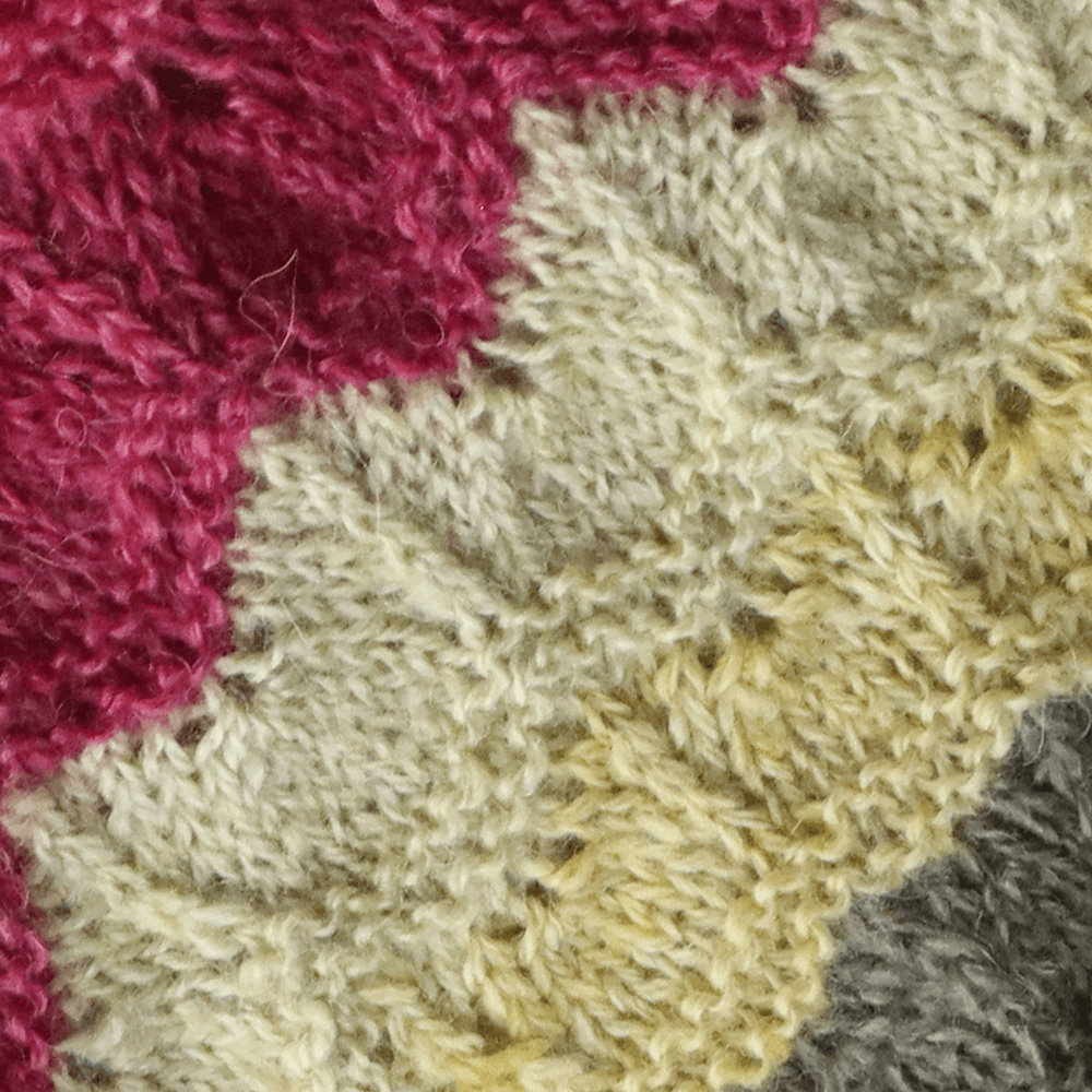 PFLknitwear.com Beanie baby alpaca natural dyed colors with pompom and embroidered flower. Made in Peru
