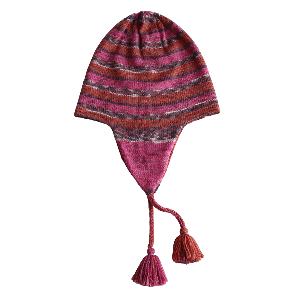 PFLknitwear.com Unisex Peruvian Chullo Hat with Ear Flaps and Tassels, Handmade Alpaca Blend. made in Peru PFLknitwear.com Unisex Peruvian Chullo Hat with Ear Flaps and Tassels, Handmade Alpaca Blend. made in Peru