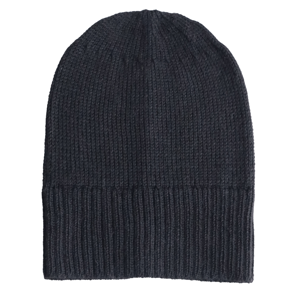 PFLknitwear.com Baby Alpaca Fisherman Beanie, color black, Unisex Soft Warm Winter Hat made in Peru PFLknitwear.com Baby Alpaca Fisherman Beanie, color black, Unisex Soft Warm Winter Hat made in Peru