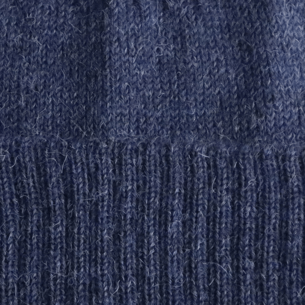 PFLknitwear.com Baby Alpaca Fisherman Beanie, color jeans blue Knit Hat, Unisex Soft Warm Winter Hat. made in Peru PFLknitwear.com Baby Alpaca Fisherman Beanie, color jeans blue Knit Hat, Unisex Soft Warm Winter Hat. made in Peru