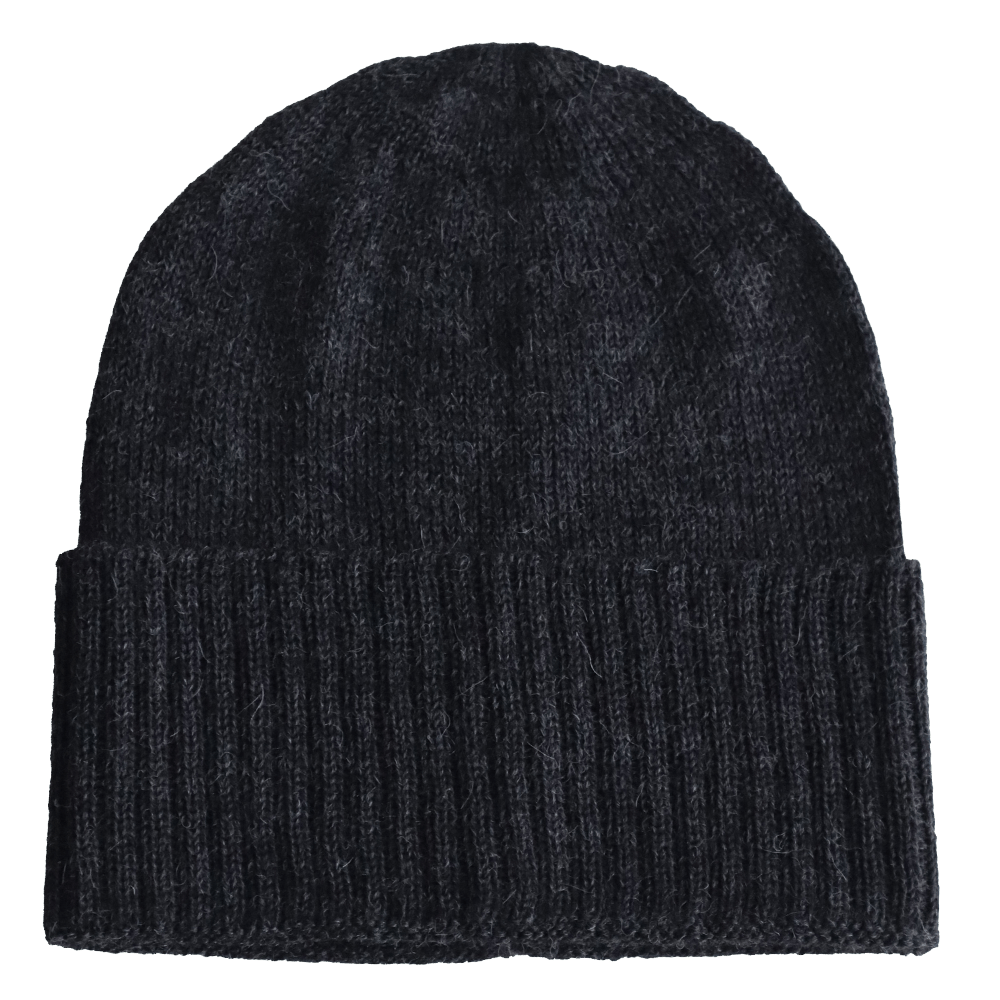 PFLknitwear.com Baby Alpaca Fisherman Beanie, color dark gray Knit, Unisex Soft Warm Winter Hat. Made in Peru PFLknitwear.com Baby Alpaca Fisherman Beanie, color dark gray Knit, Unisex Soft Warm Winter Hat. Made in Peru