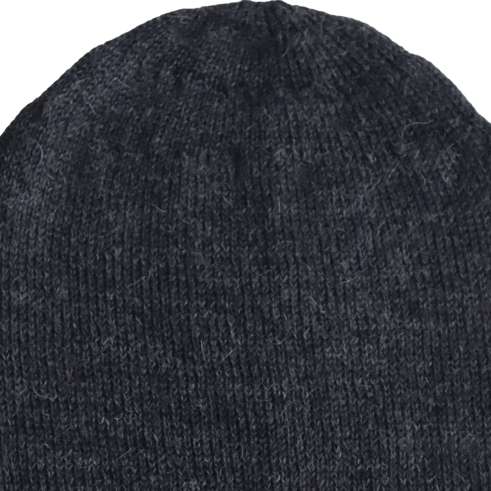 PFLknitwear.com Baby Alpaca Fisherman Beanie, color dark gray Knit, Unisex Soft Warm Winter Hat. Made in Peru PFLknitwear.com Baby Alpaca Fisherman Beanie, color dark gray Knit, Unisex Soft Warm Winter Hat. Made in Peru