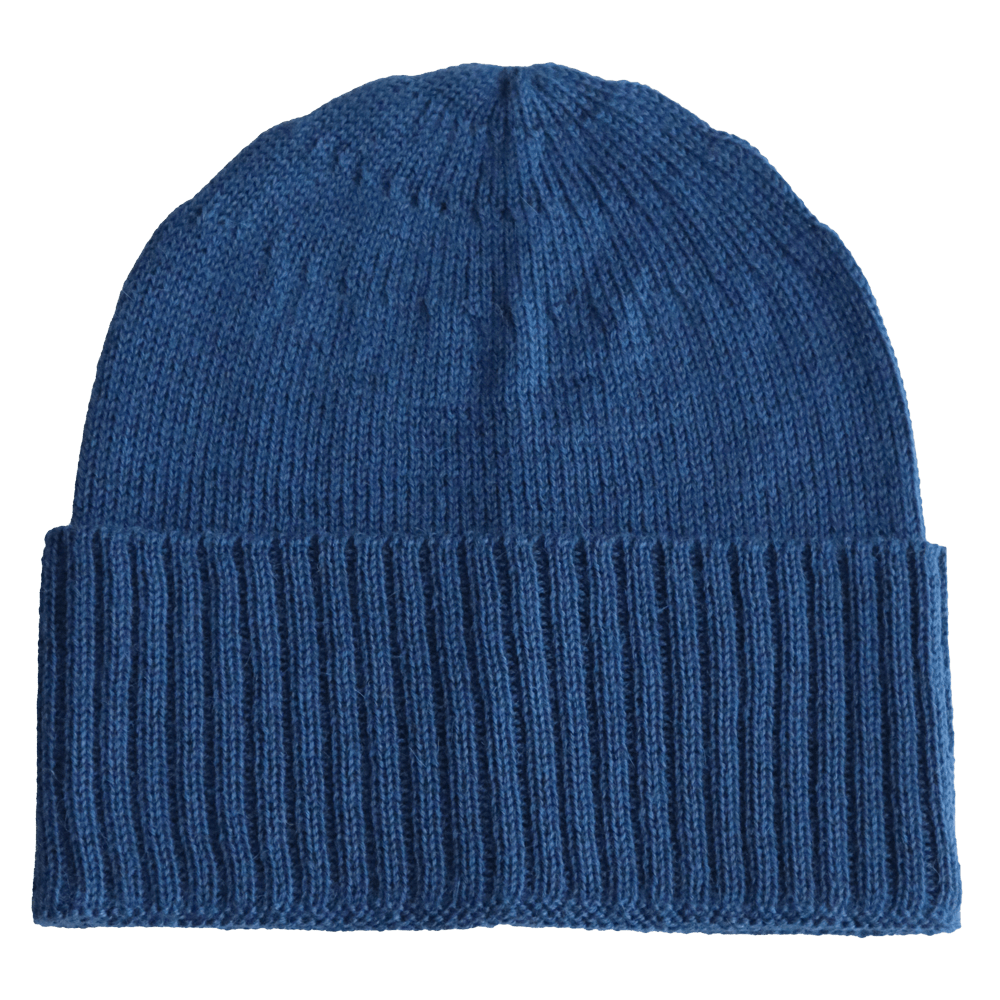 PFLknitwear.com Baby Alpaca Fisherman Beanie, Color Blue Knit, Unisex Soft Warm Winter Hat Made in Peru PFLknitwear.com Baby Alpaca Fisherman Beanie, Color Blue Knit, Unisex Soft Warm Winter Hat Made in Peru