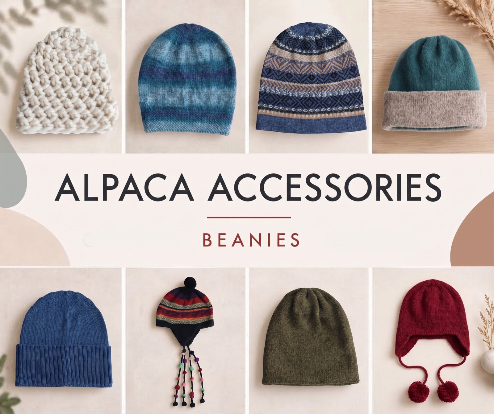 PFLknitwear.com Alpaca fashion accessories, beanies collection, made in Peru
